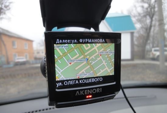 Akenori 1080 X включен в режим навигатора