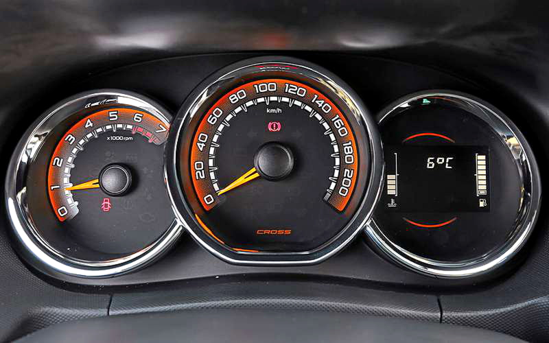 The instrument cluster was shared by XRAY Cross.  Display