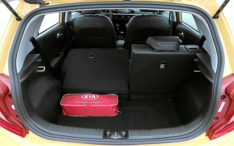 According to official figures, the trunk holds only 265 