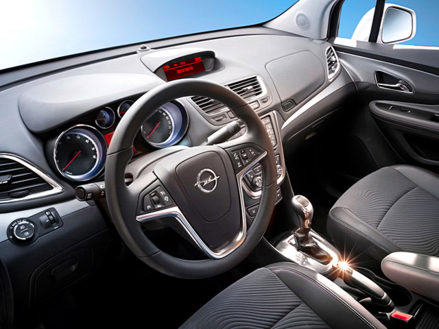 The driver's seat in the crossover Opel Mokka